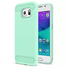 Чехол Carbon Fiber для Samsung Galaxy S6 G920 (зеленый)