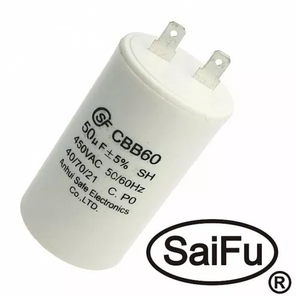 Конденсатор CBB60 50uF 450V (SAIFU)