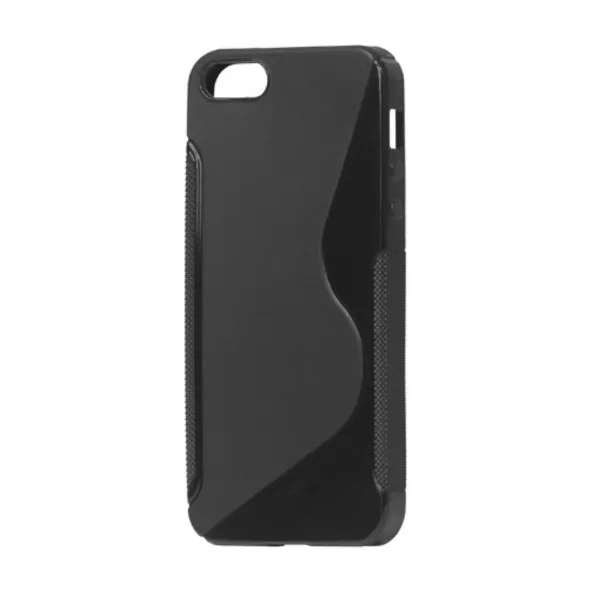 Антискользящий чехол для iPhone 5, 5S, SE (черный)