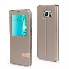 Чехол Usams с окном информации для Samsung Galaxy S6 EDGE+ G928 (Золотистый)