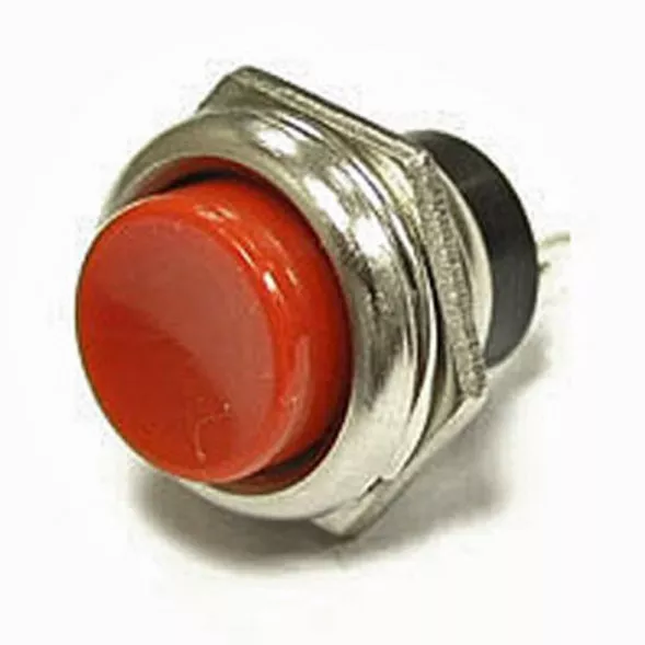 PBS-26B off-(on) красный переключатель кнопочный в корпус