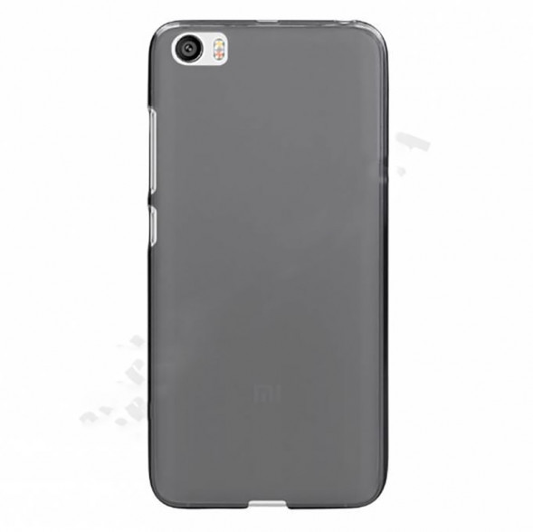 Прозрачный силиконовый чехол для Xiaomi Mi5 (черный)