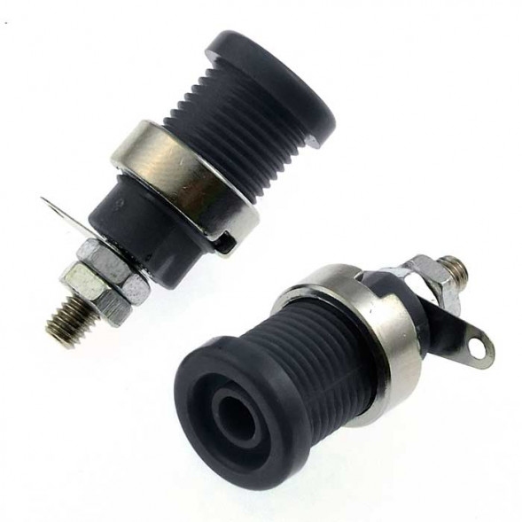 Клемма Z012 4mm panel jack BLACK