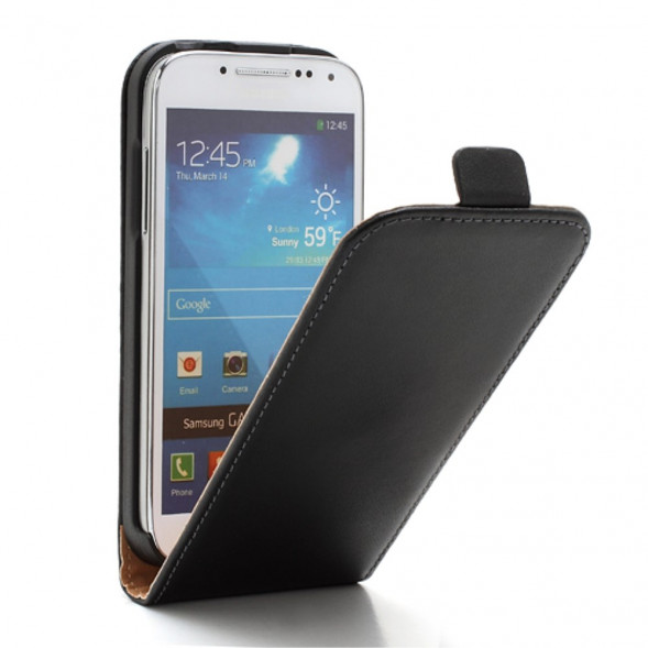 Вертикальный чехол флип для Samsung Galaxy S 4 mini i9190 (Черный)